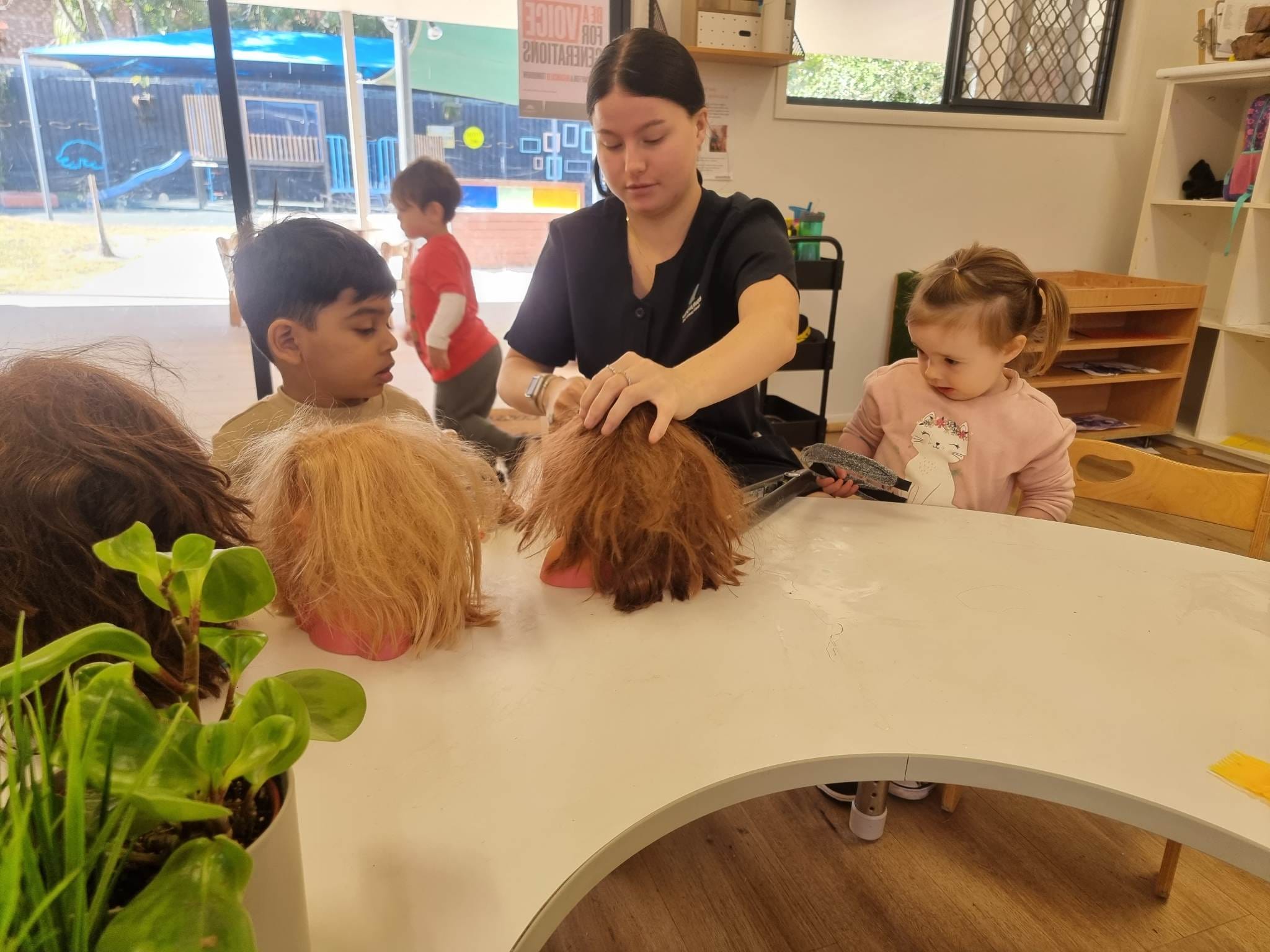 Playing hairdressers... - Hatchlings Early Learning Centre