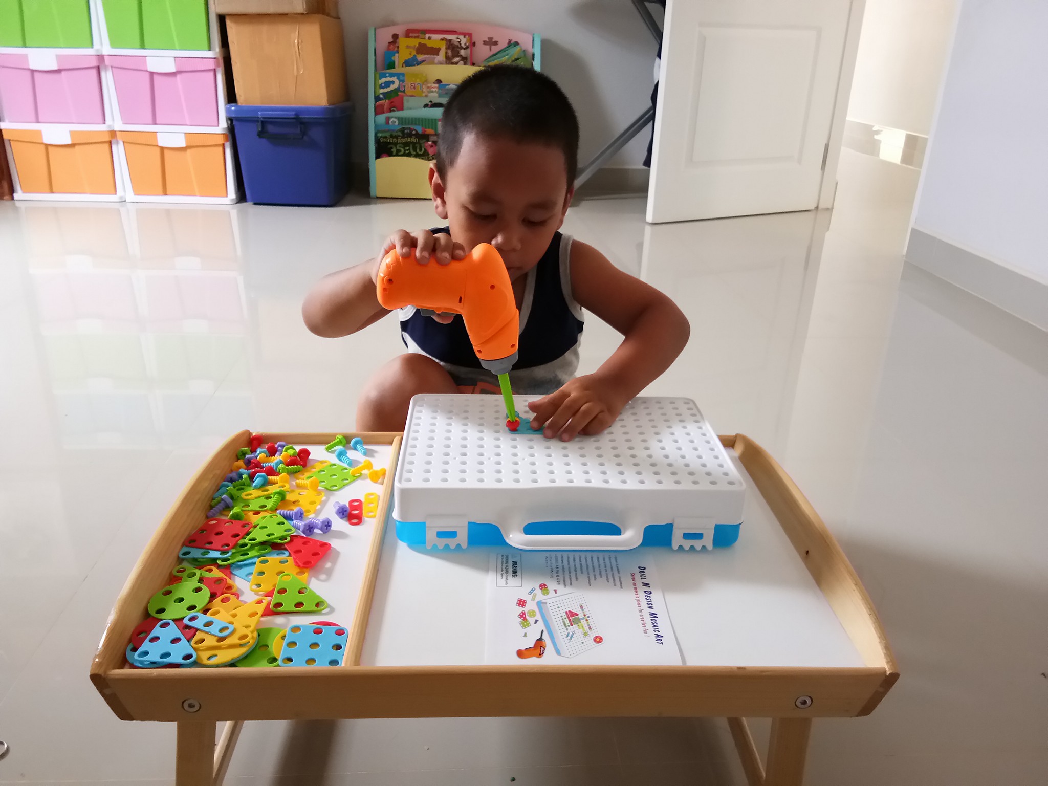 ชุดไขควงฝึกทักษะ Create'n play พร้อมอุปกรณ์จำนวน 106 ชิ้น 📌หมุนๆ ขยับๆ ...