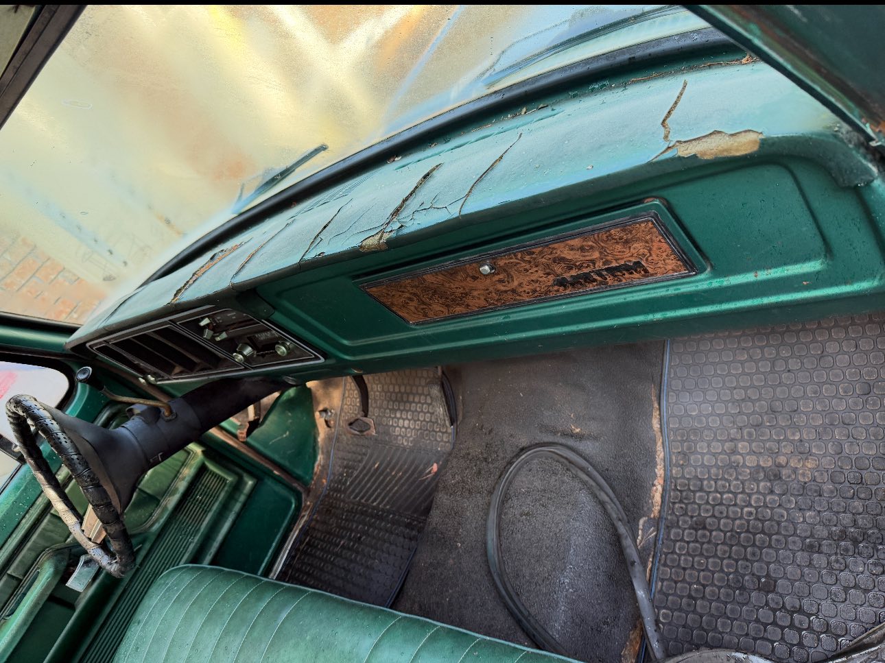 New Dashboard Pad Cover For 1965-1966 Ford F-100 Pickup Truck - Carpet Finish