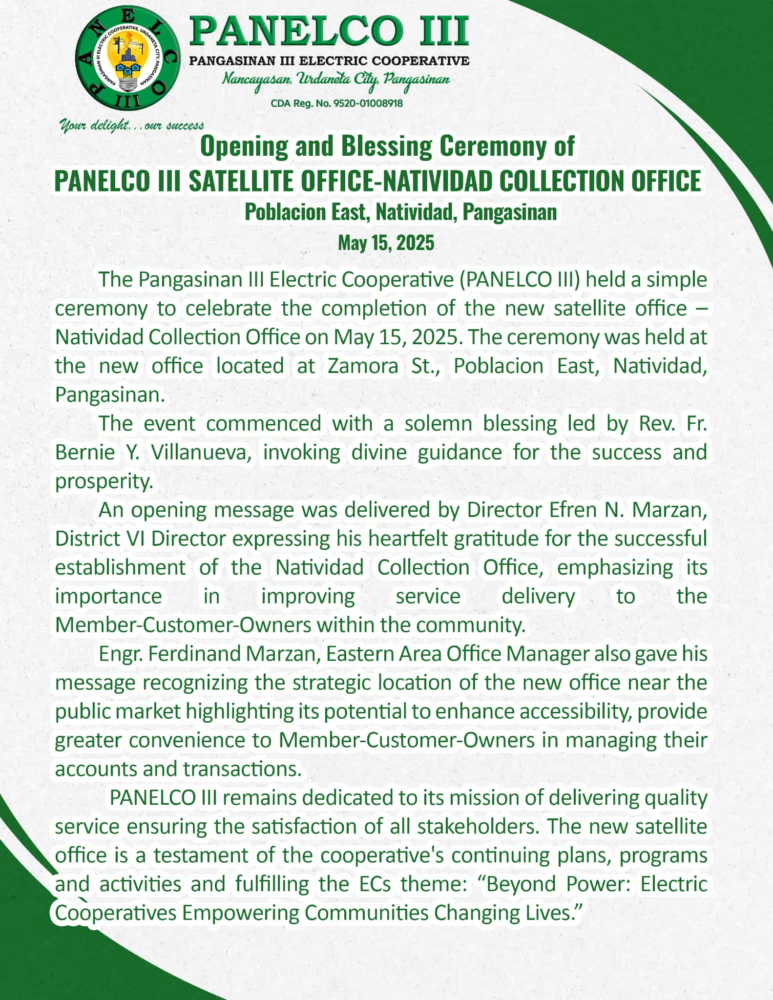 PANELCO III Official added a new photo. - PANELCO III Official