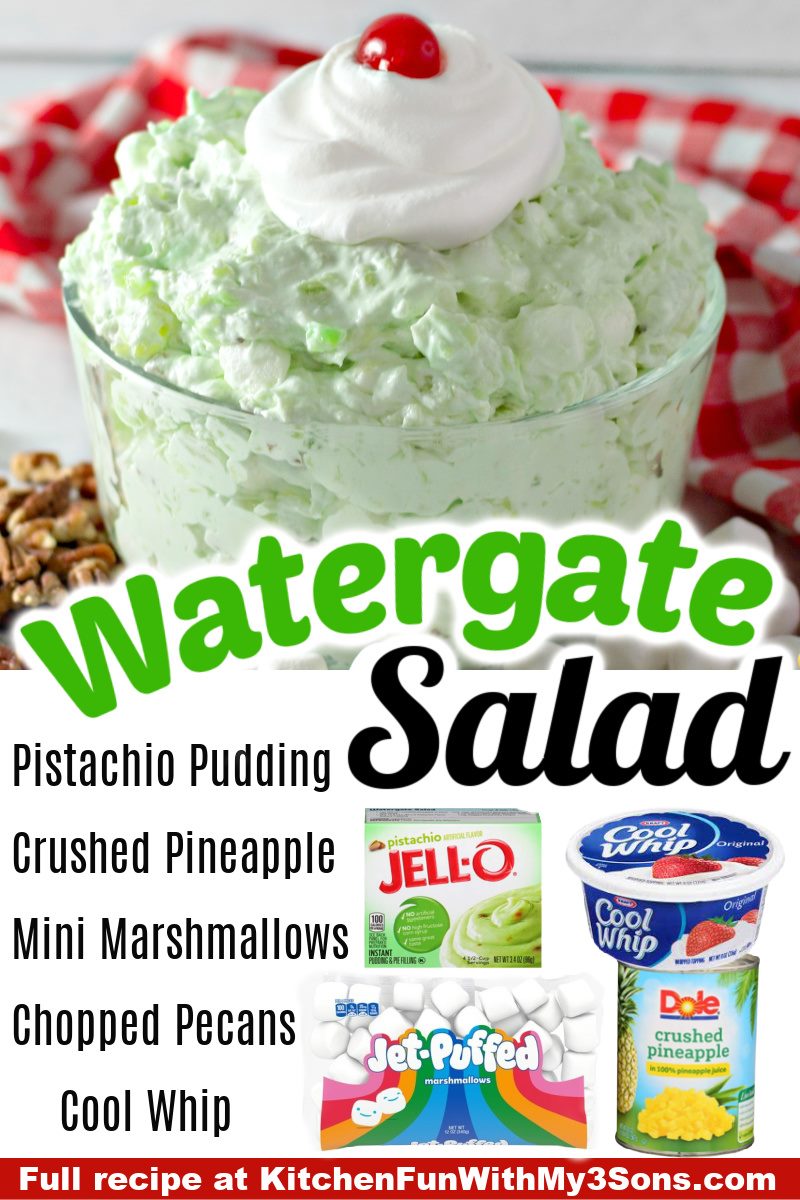 WATERGATE SALAD - Best EVER... - Kitchen Fun With My 3 Sons | Facebook