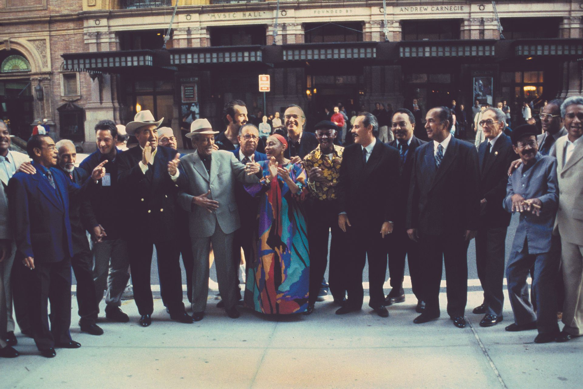 Buena Vista Social Club outside Carnegie Hall in 1998