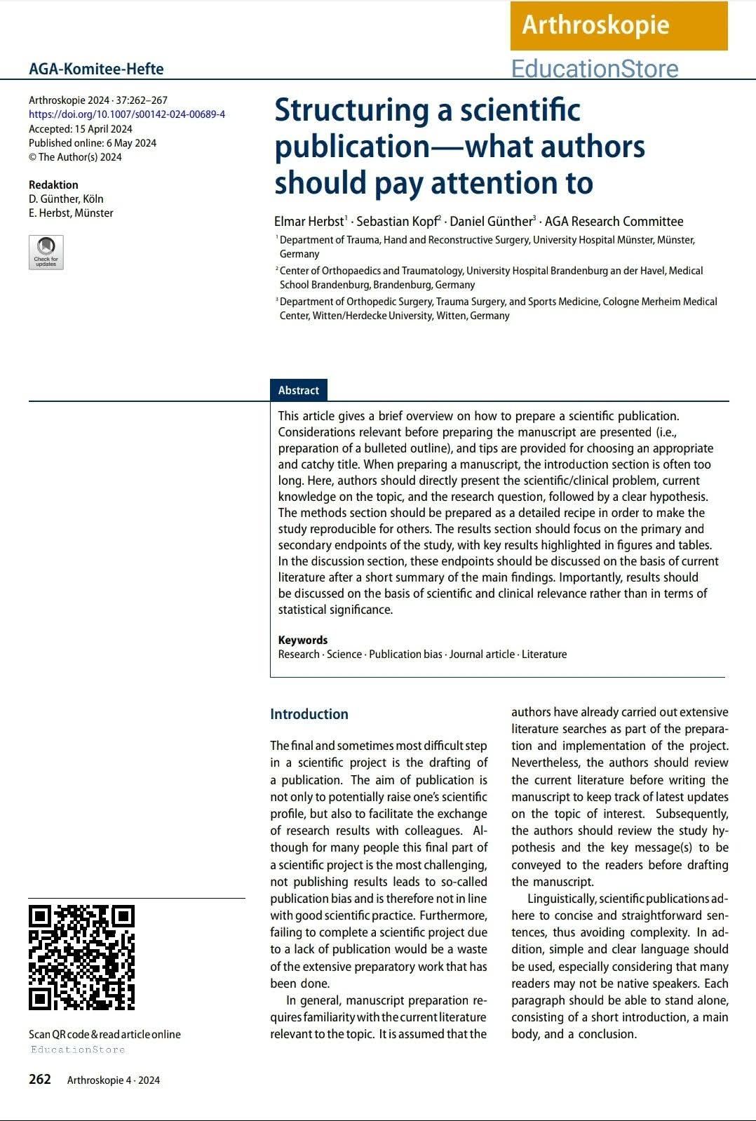 EducationStore - Guidelines and Tips for Structuring a Scientific Paper ...