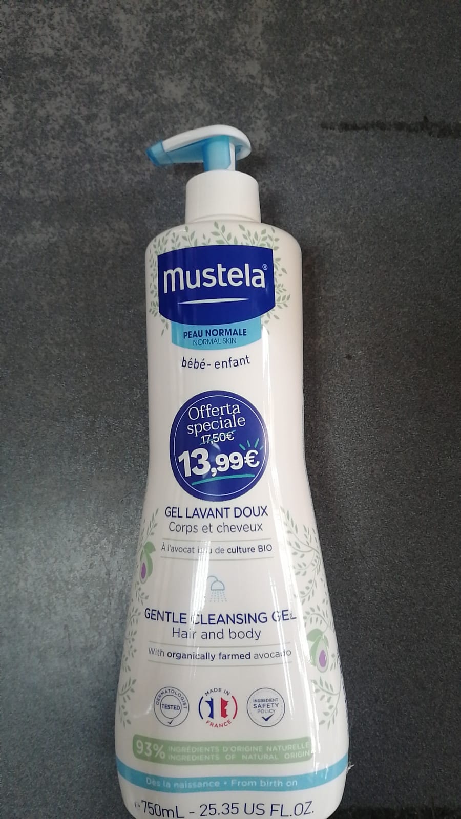 Ideabimbo Terracina Mustela Gel Dermolavante 750ml 11 99 Facebook