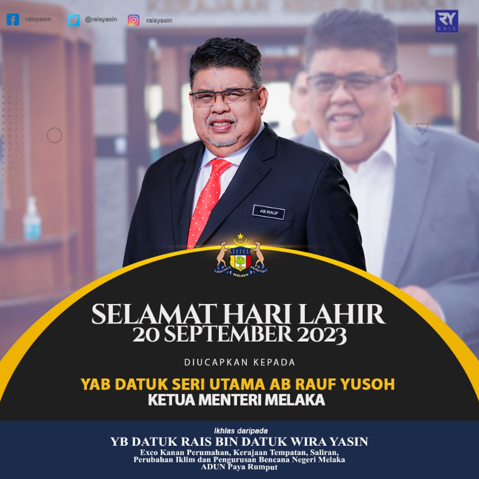 Rais Yasin - Selamat Menyambut Hari Ulang Tahun Kelahiran... | Facebook