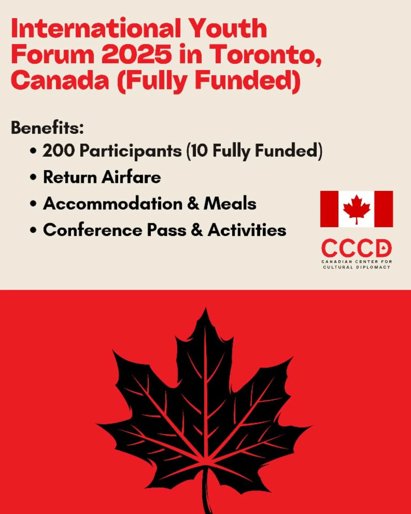 IR - CALLING YOUTH FOR THE FULLY FUNDED CONFERENCE IN CANADA 🇨🇦 ...