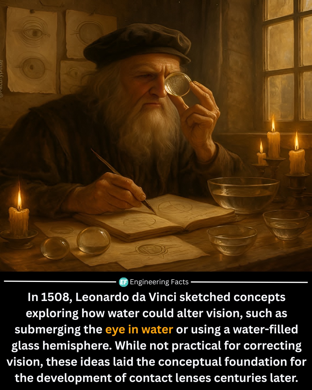 Engineering - Long before contact lenses became a reality, Leonardo da ...