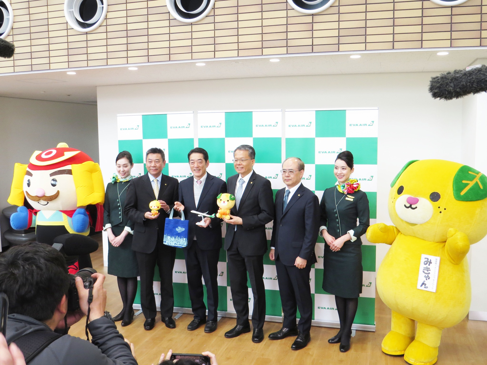 歡迎來到松山！「ようこそ松山へ！」 2024年3月6日（水）、エバー航空 
