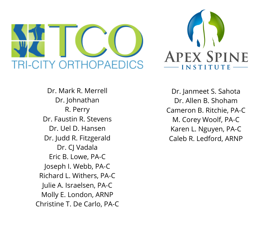 Dear Valued Patients, We... - Tri-City Orthopaedic Clinic
