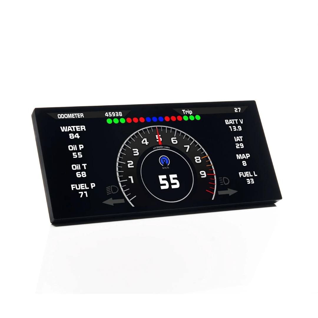 High-performance digital instrument cluster with a full-color LCD