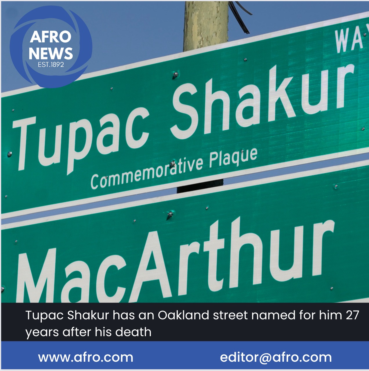 📢 Exciting news! 🎉 A street in Oakland, Calif. has been renamed