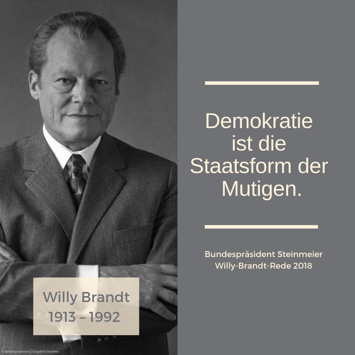 Mehr Demokratie Wagen Das Motto Von Bundesprasident Frank