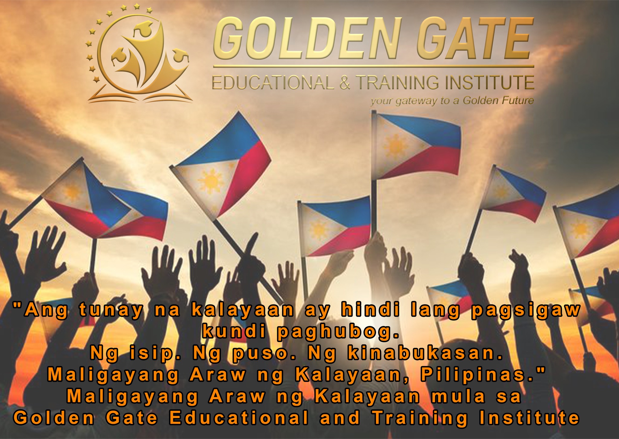 Ang tunay... - Golden Gate Educational and Training Institute | Facebook