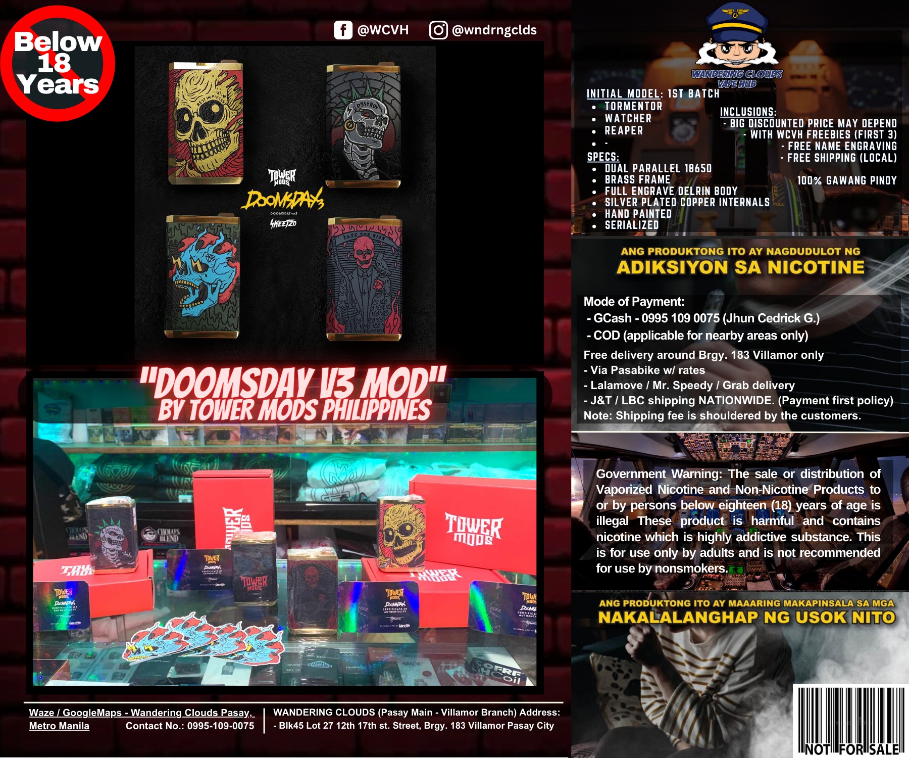 Wandering - ARRIVED ️ DOOMSDAY V3 MECH MOD by Tower Mods Philippines ...