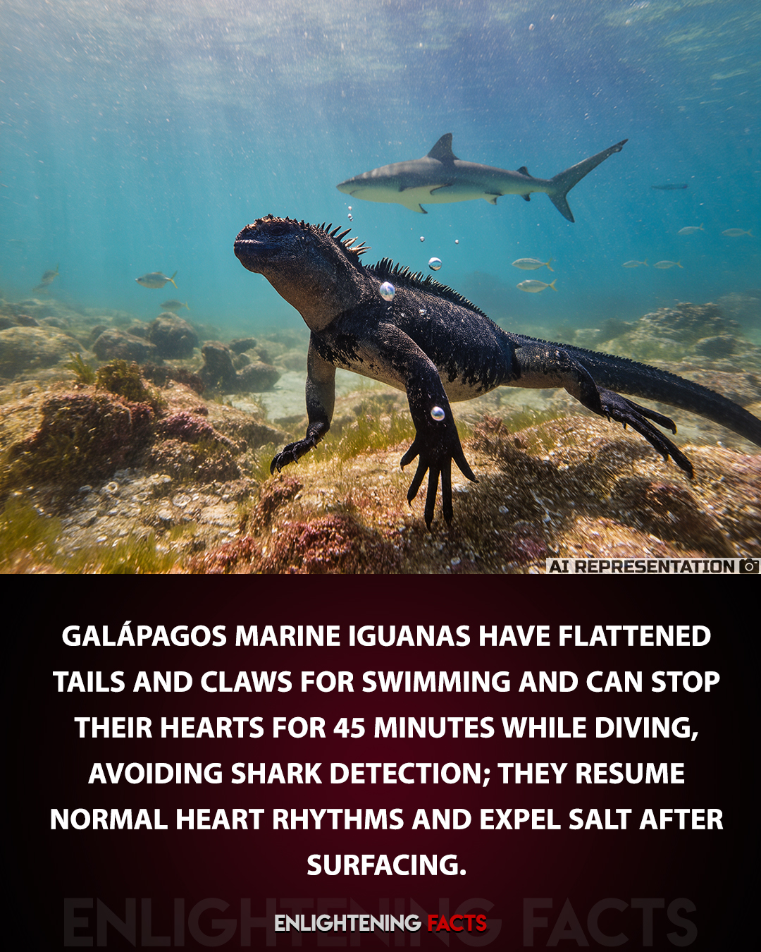 Enlightening - Marine iguanas, found only in the Galápagos Islands ...