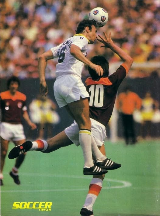 Fanion Vintage NASL 1981 Trans Atlantic Challenge Cup - Cosmos, Sounders, São Paulo, Fiorentina