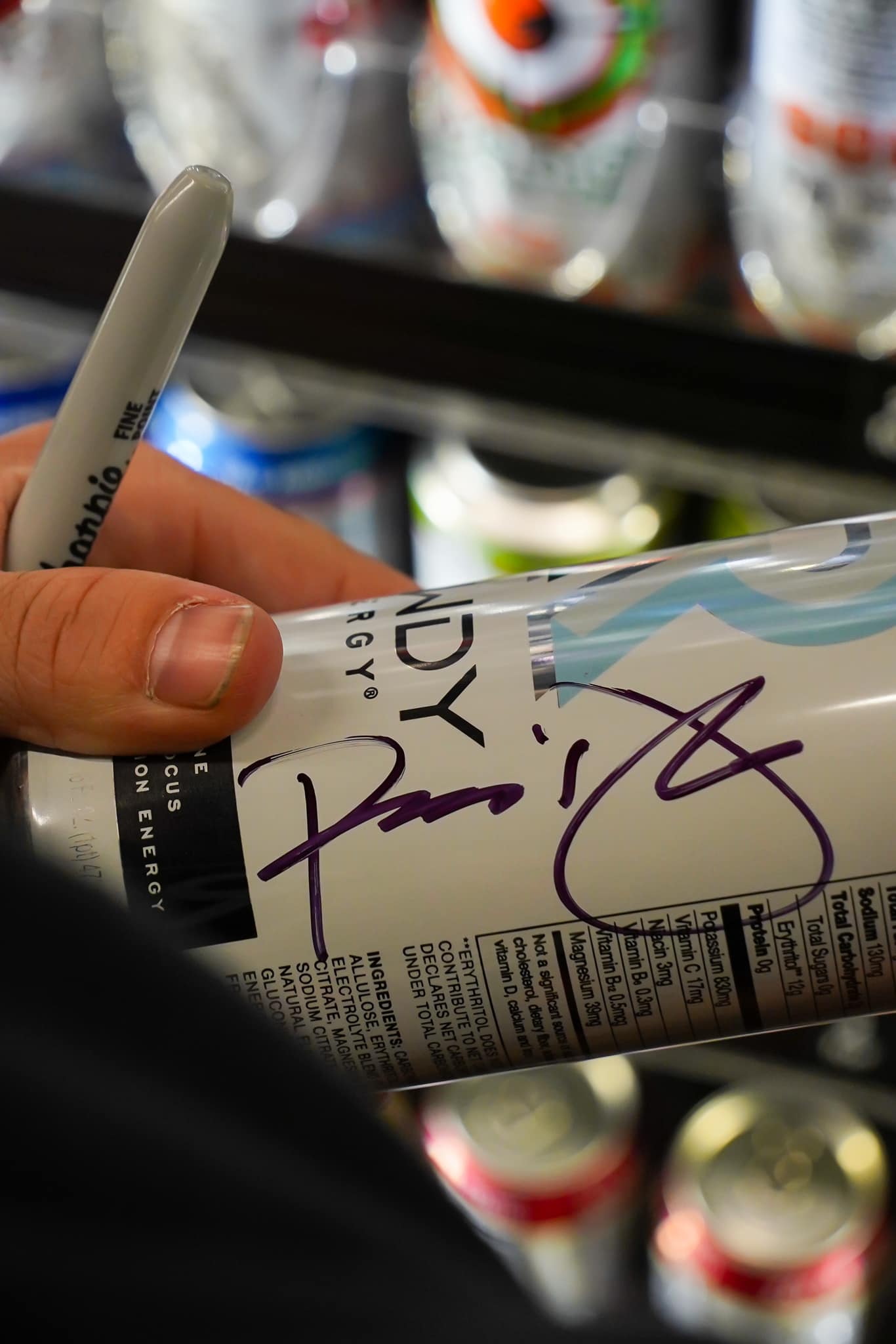 RICO - I just signed a bunch of Rowdy Energy drinks at the... | Facebook