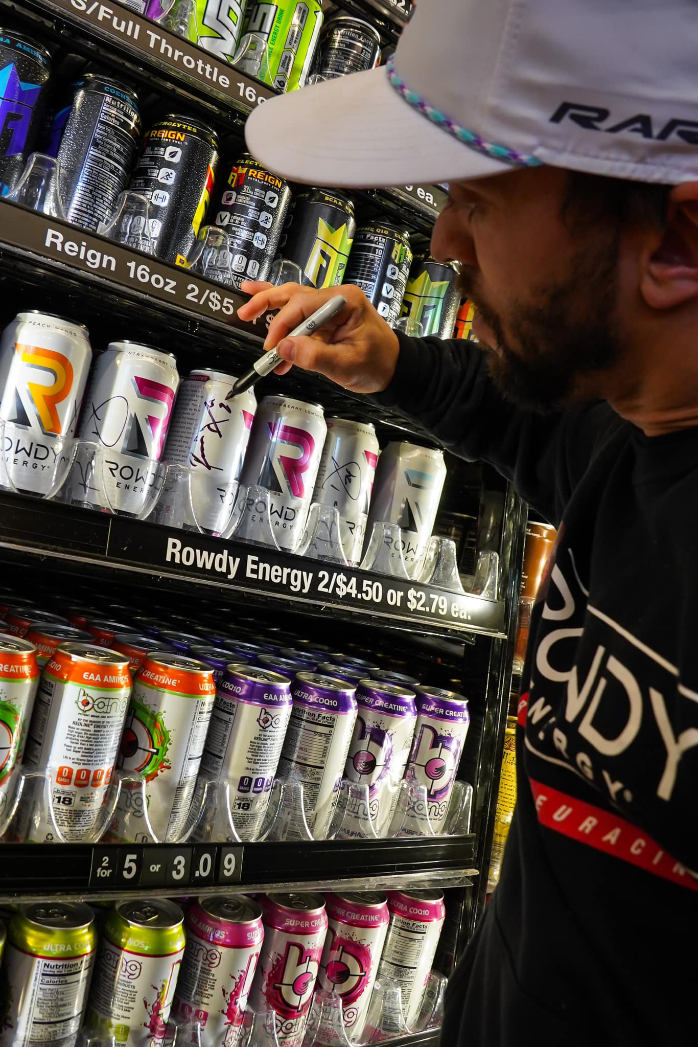 RICO - I just signed a bunch of Rowdy Energy drinks at the... | Facebook