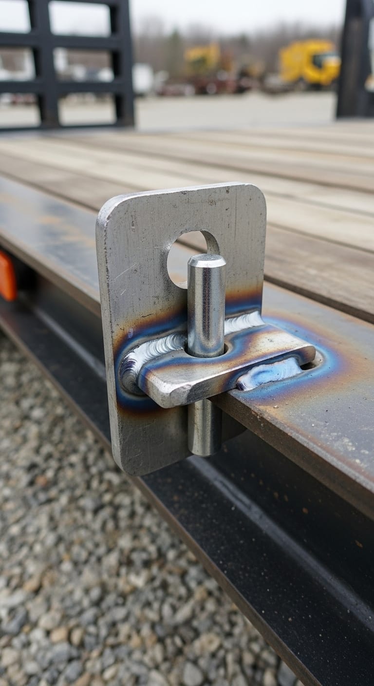 Welding - Trailer ramp hinge pin snapped during loading. Fabricated a ...