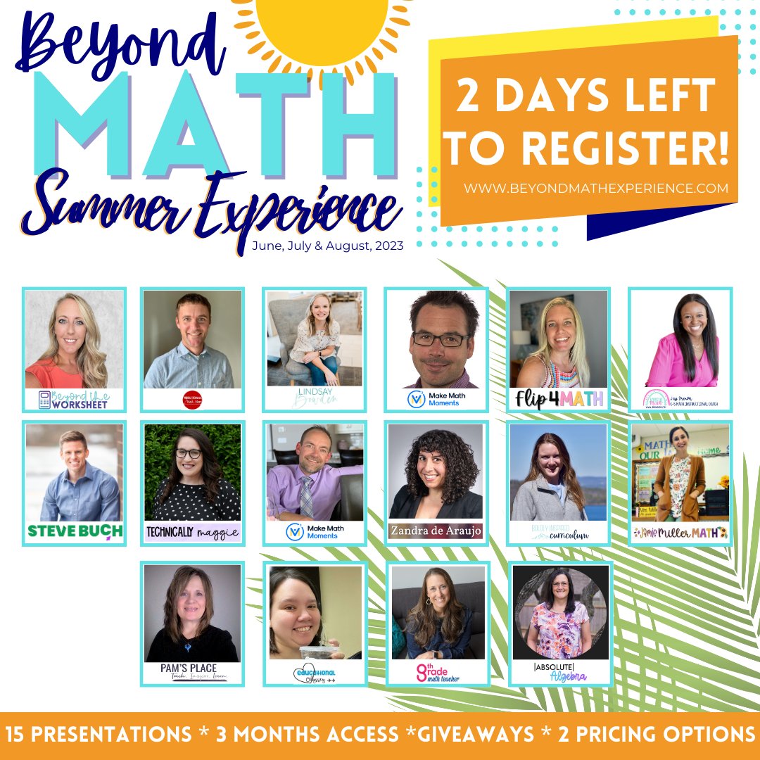 ⭐ There are only TWO DAYS left to... - Beyond The Worksheet