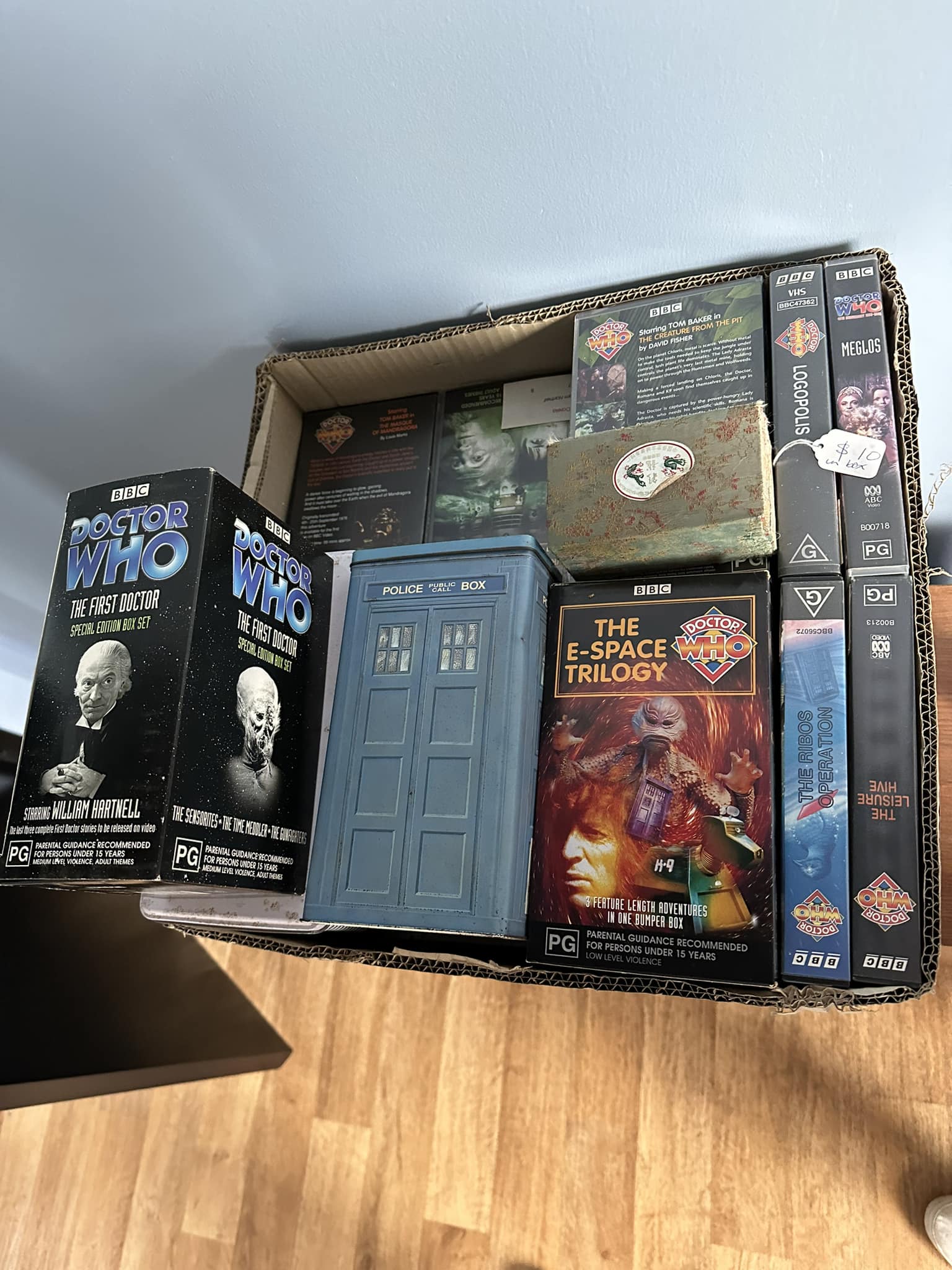 Classic Doctor Who VHS collection found
