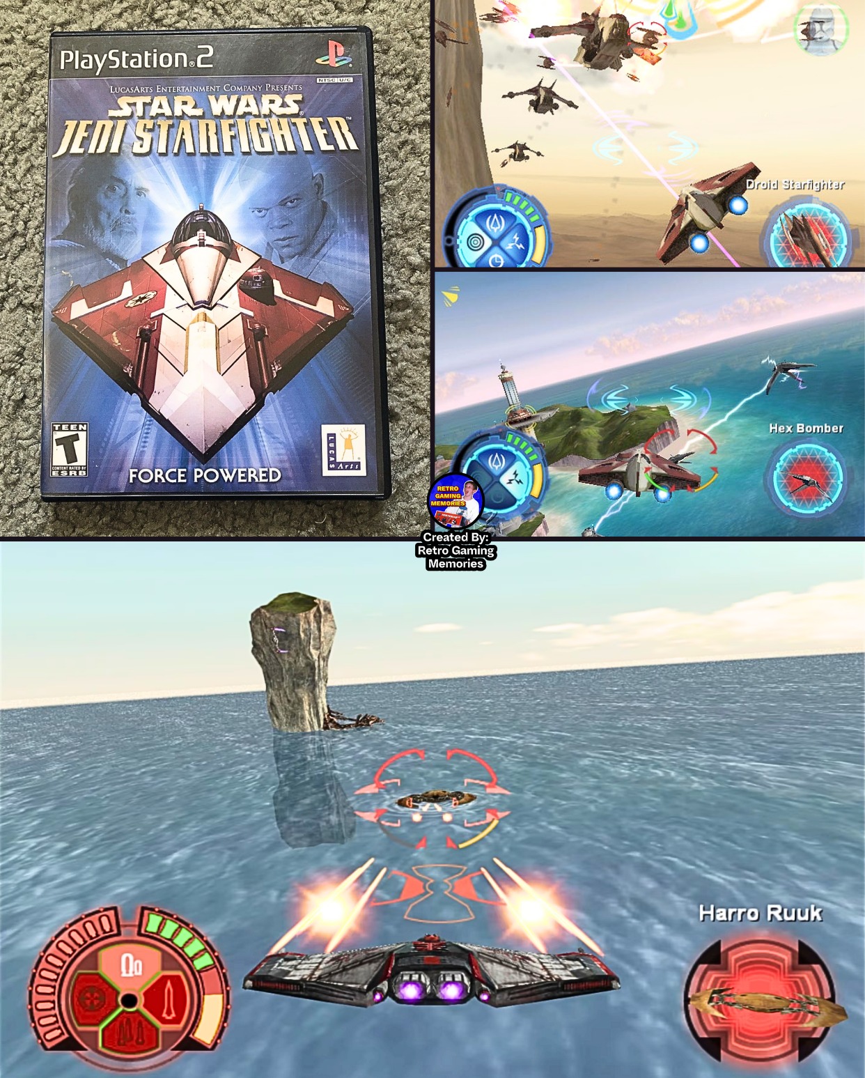 Jeu Star Wars Jedi Starfighter Pour PlayStation 2 - Version PAL, Bon état, Manuel Inclus