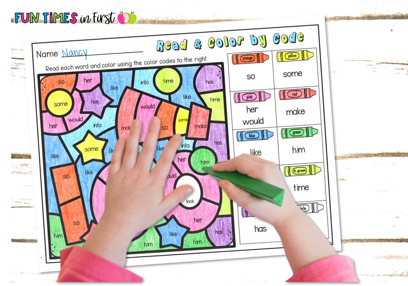 FREE Color by Sight Word pages... - Fun Times in First