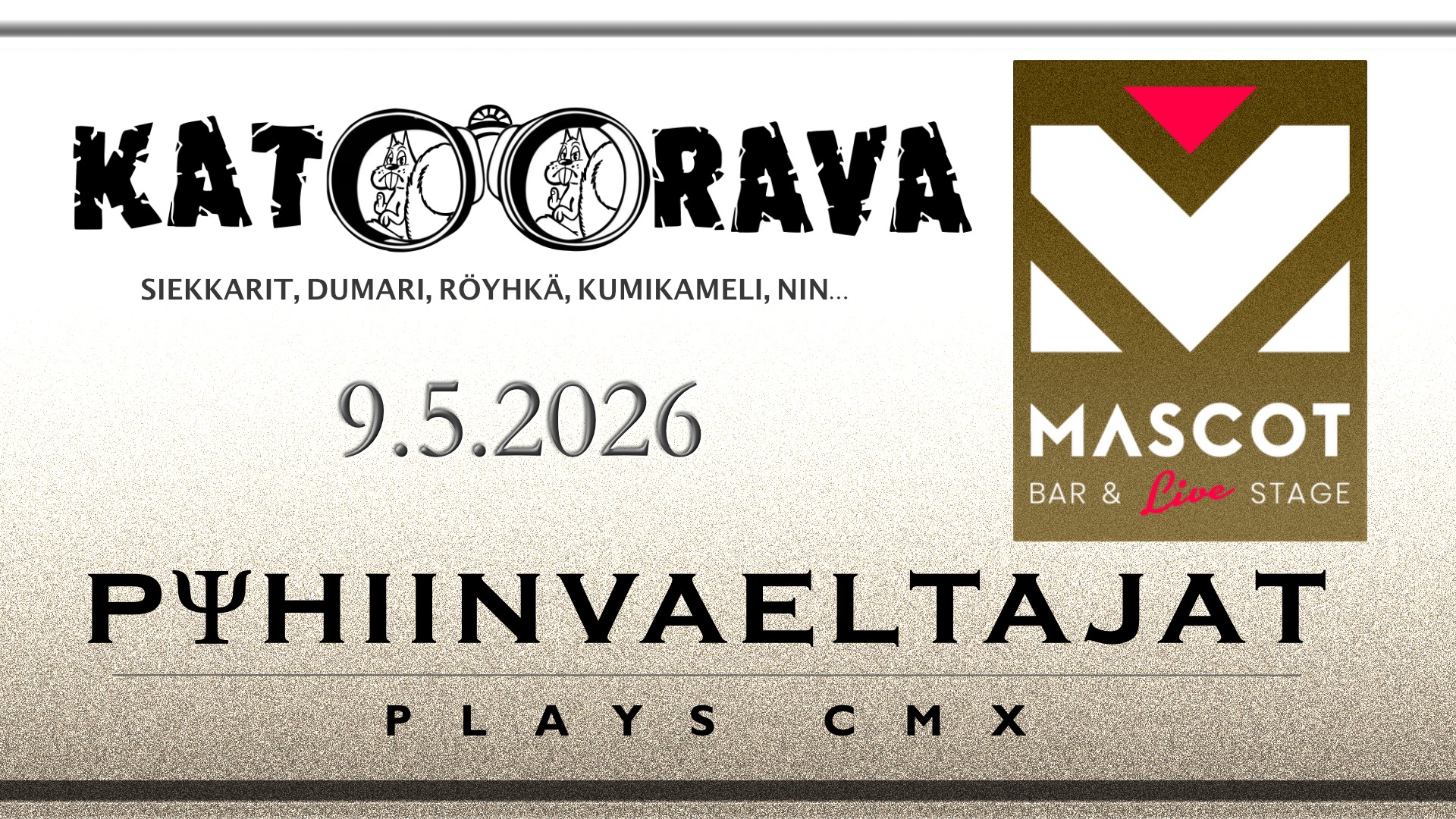 KATO!ORAVA & Pyhiinvaeltajat Plays CMX