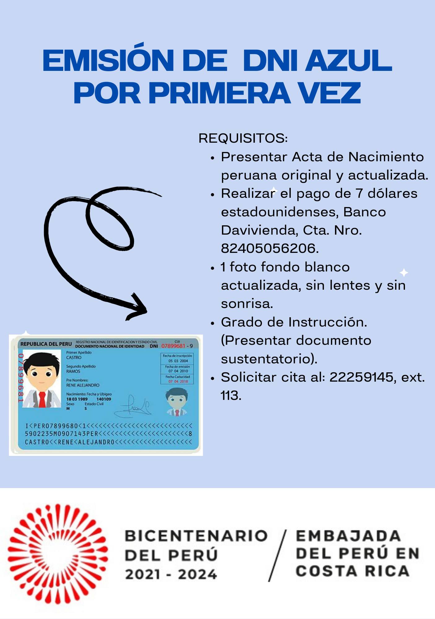 La Sección Consular de... - Embajada del Perú en Costa Rica