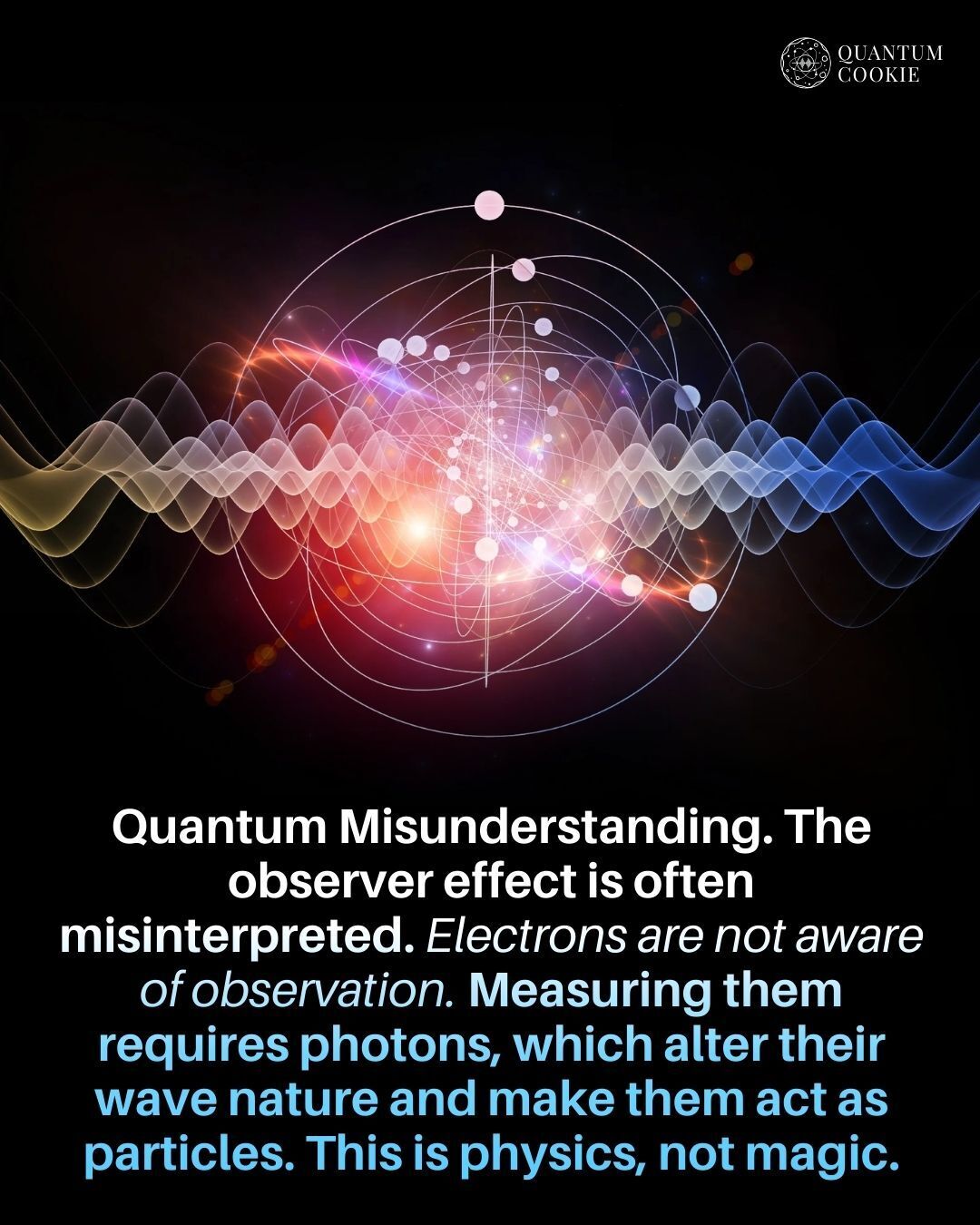 Quantum Cookie - The observer effect in quantum physics is... | Facebook