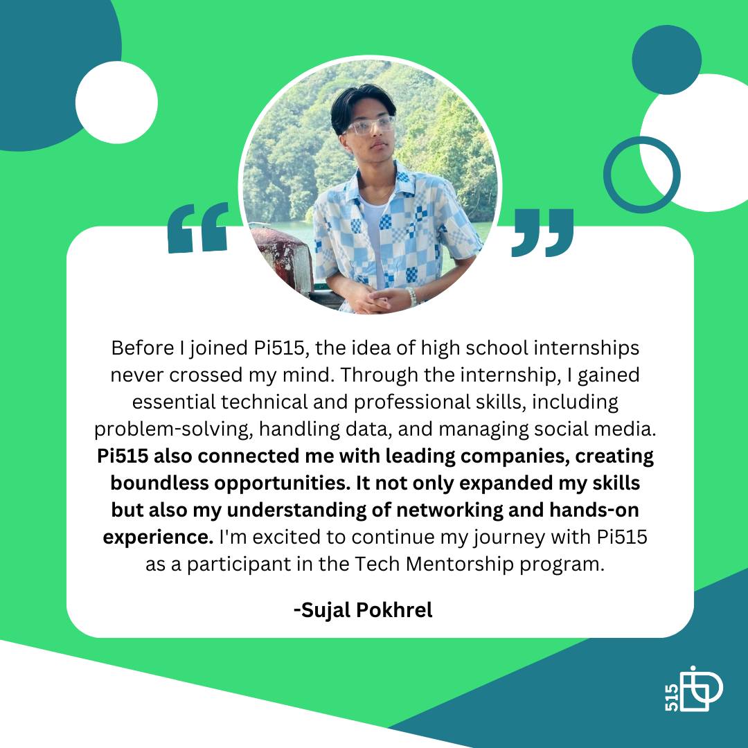 PI 515 - 🙌 Let's celebrate student success! Sujal, one of... | Facebook