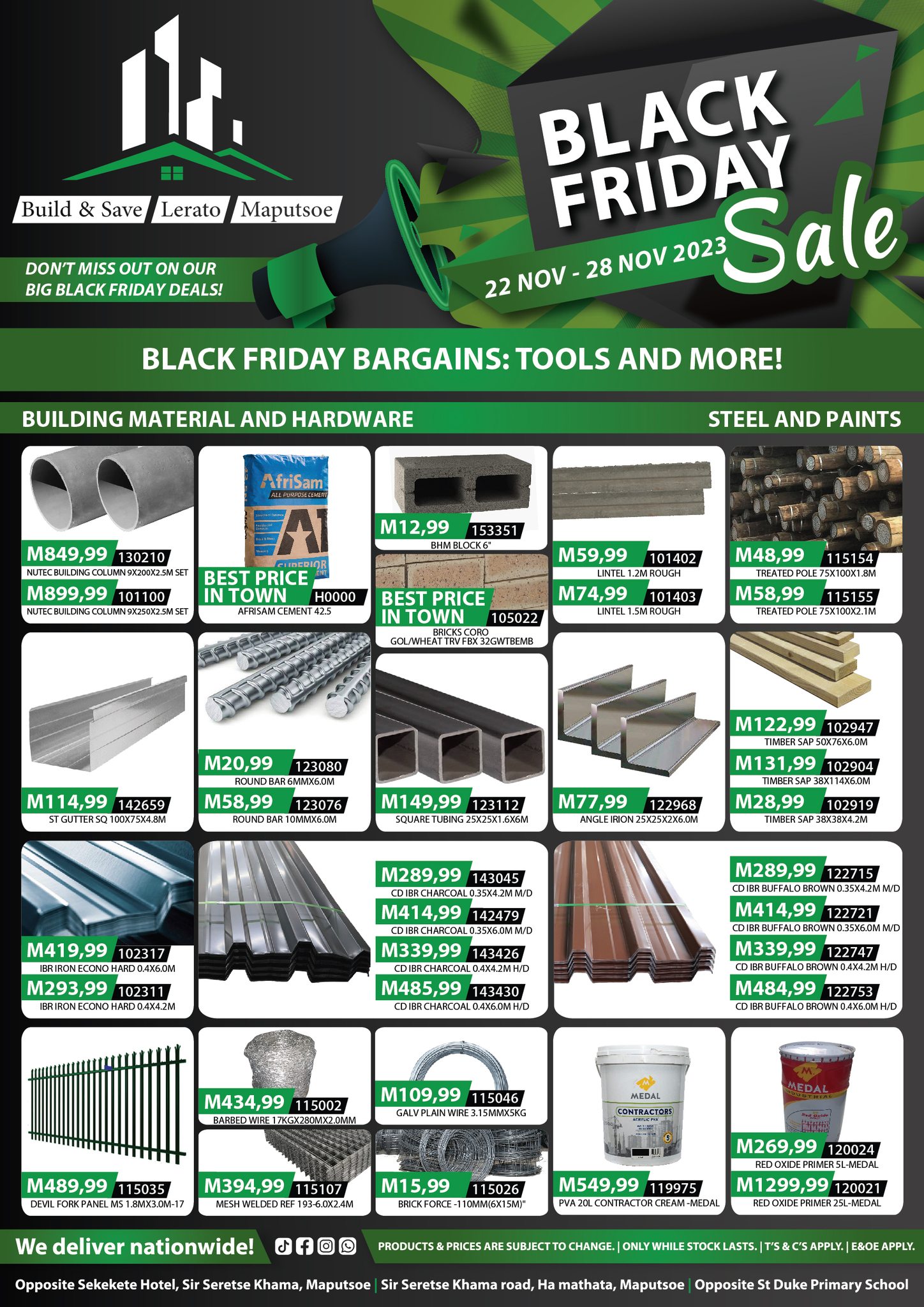 Build and Save Hardware & Building Material | Maputsoe