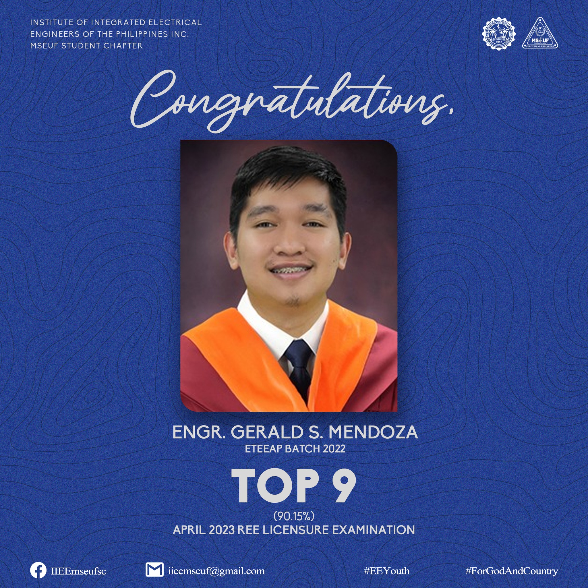 Heartfelt congratulations to you Engr. Gerald S. Mendoza for your ...