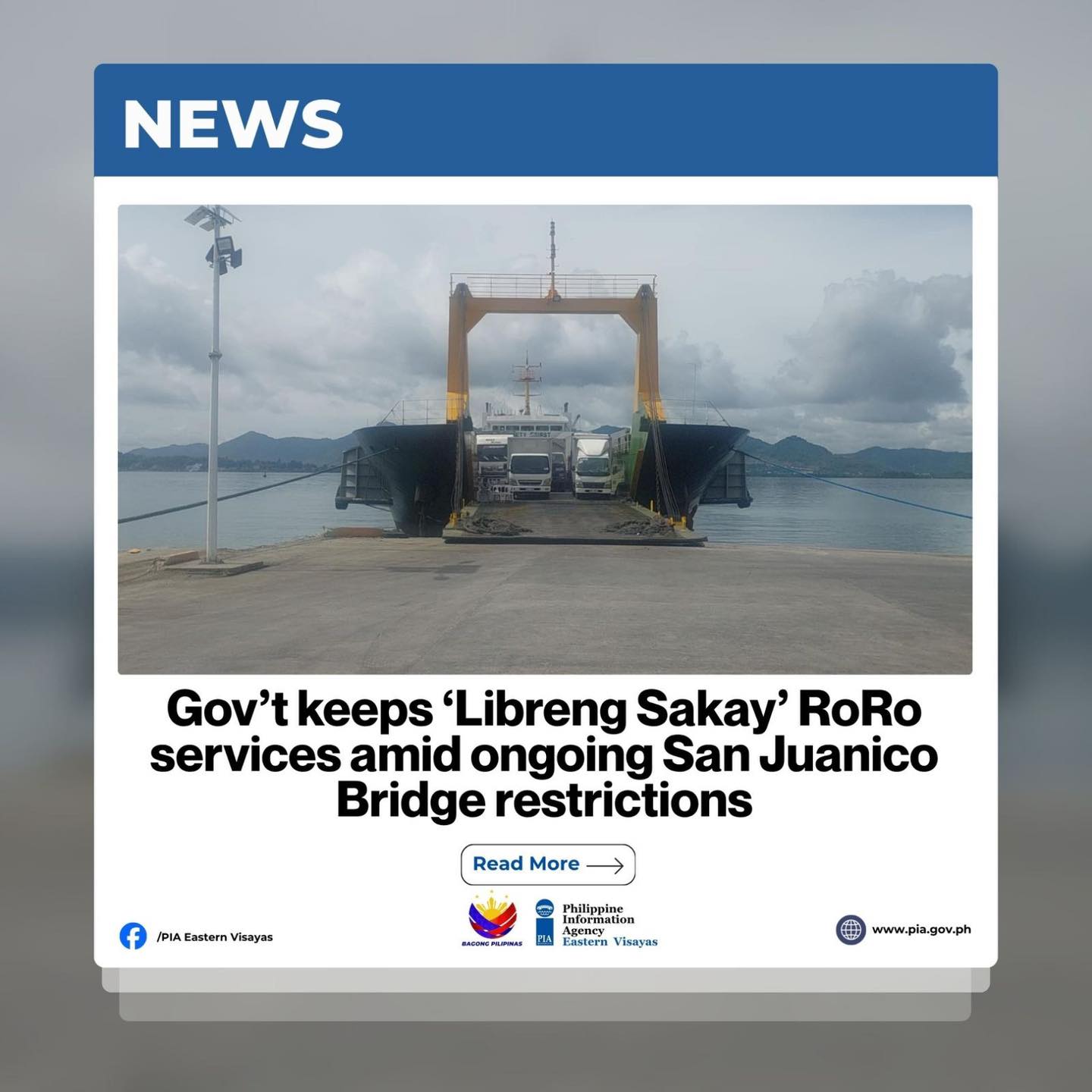 The government continues to provide... - PIA Eastern Visayas | Facebook