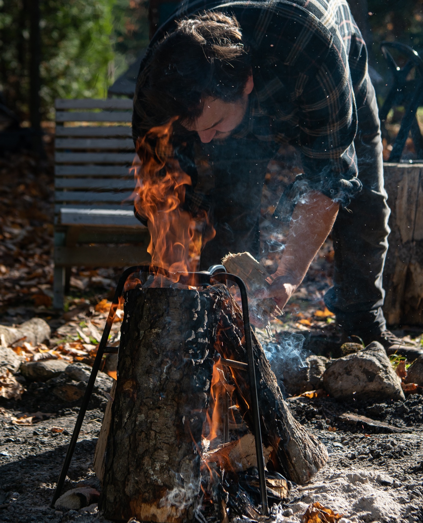Kabin - ️ Flame Frame Vertical Bonfire Builder - Build... | Facebook