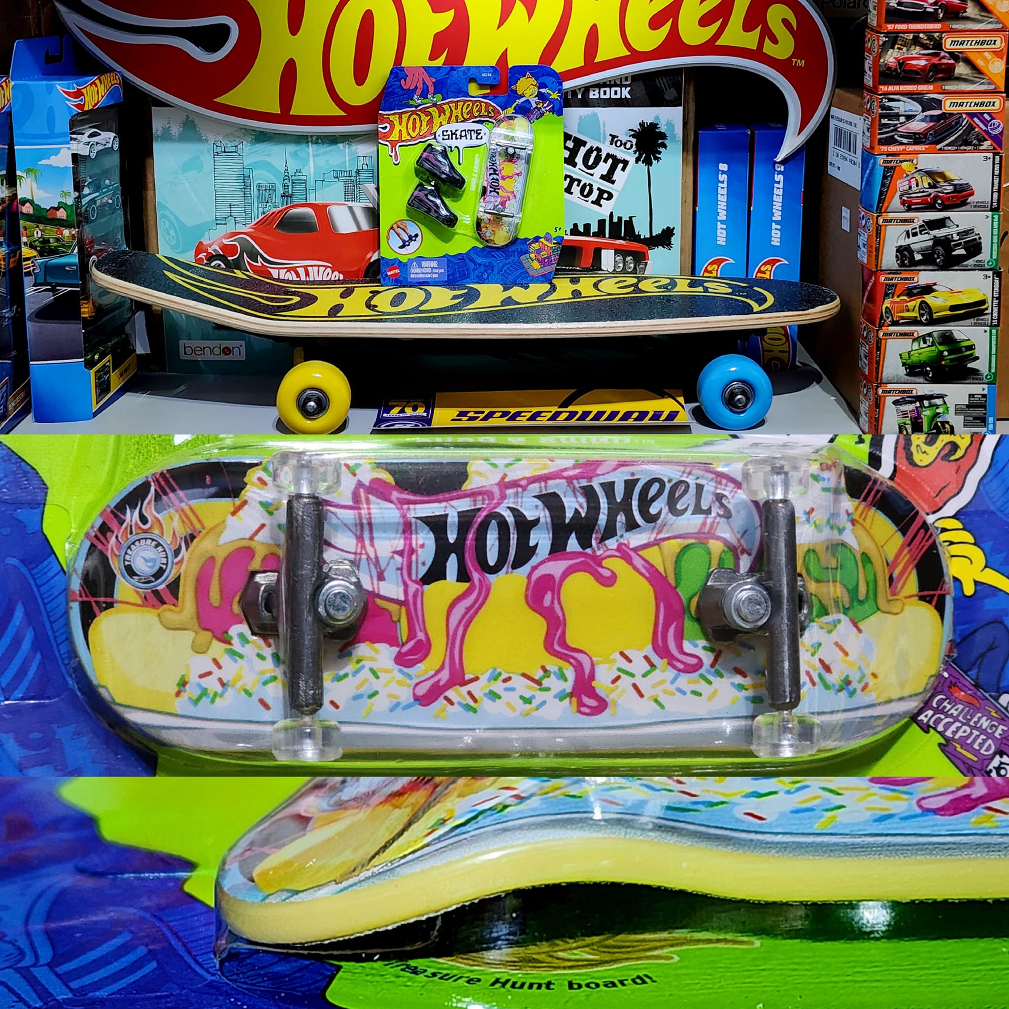 Hot Wheels Skate Tony Hawk Transforming Skate Bus with 1 Exclusive