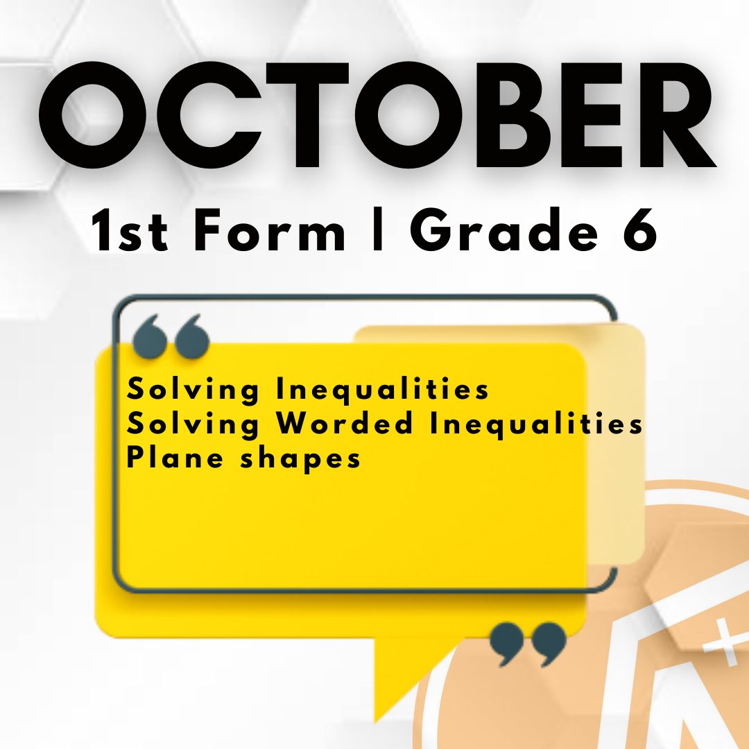 Math A+ Academy - 📚 First-formers, October was an...