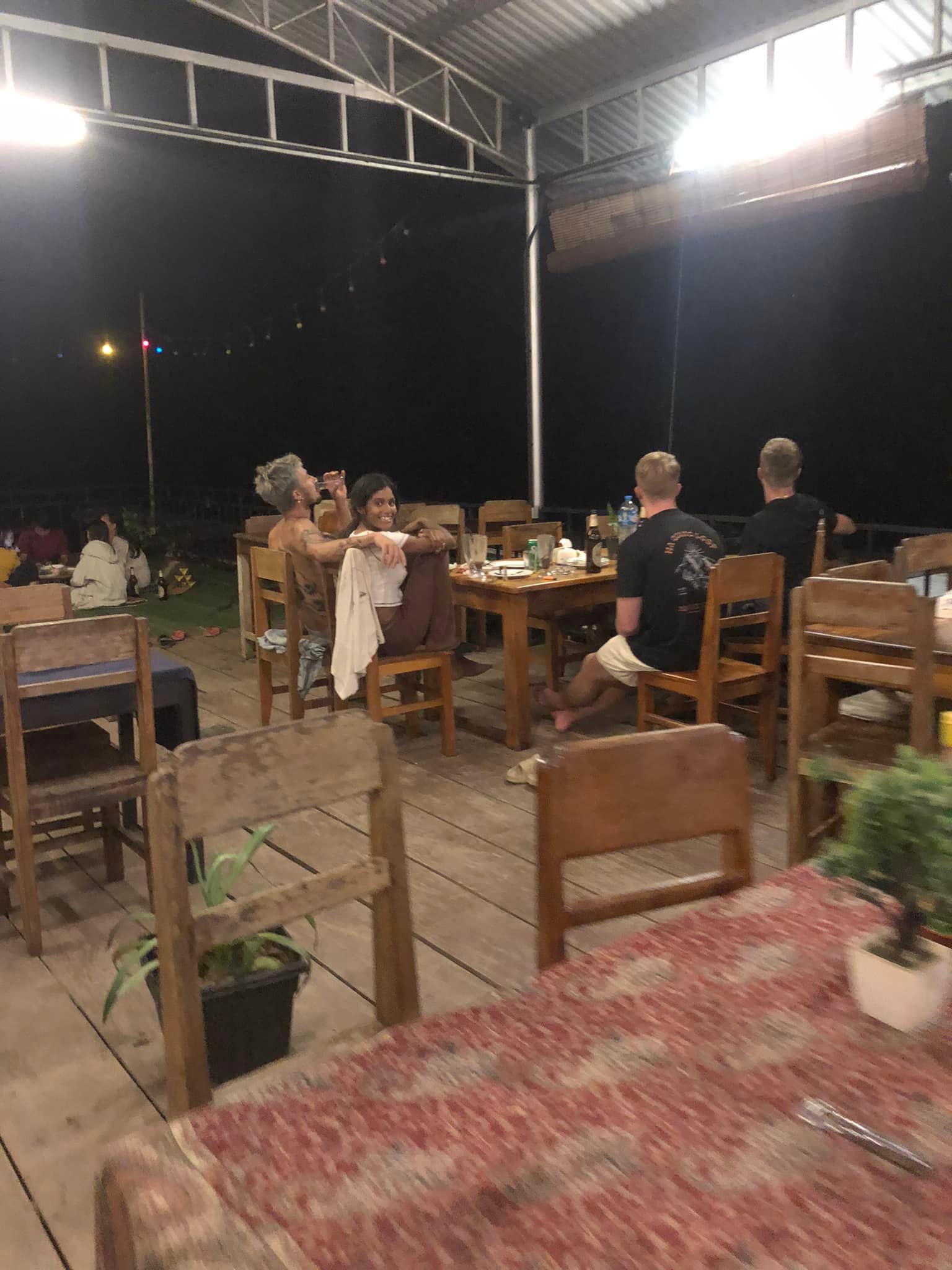 River beach raft floating restaurant & bar