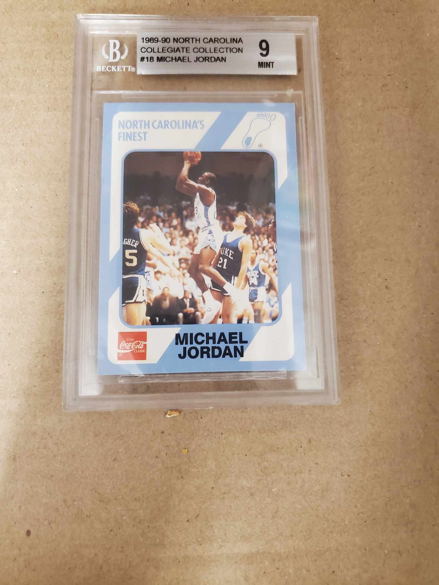 1989 MICHAEL JORDAN NORTH CAROLINA COLLEGIATE COLLECTION (7) PSA 9 