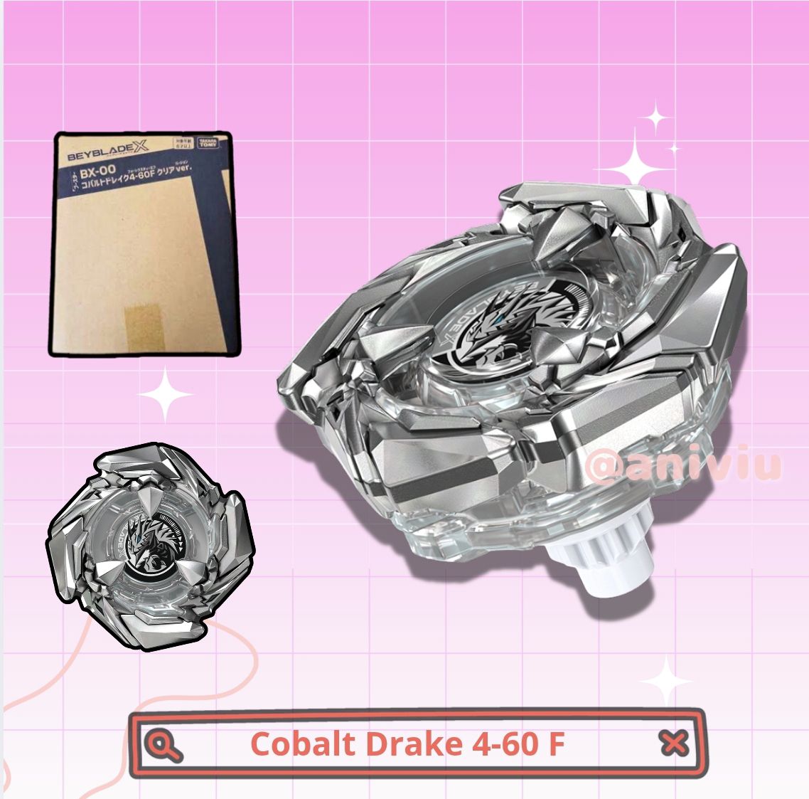BX- 00 Cobalt Drake (clear ver.) Japan Exclusive beyblade Shopee