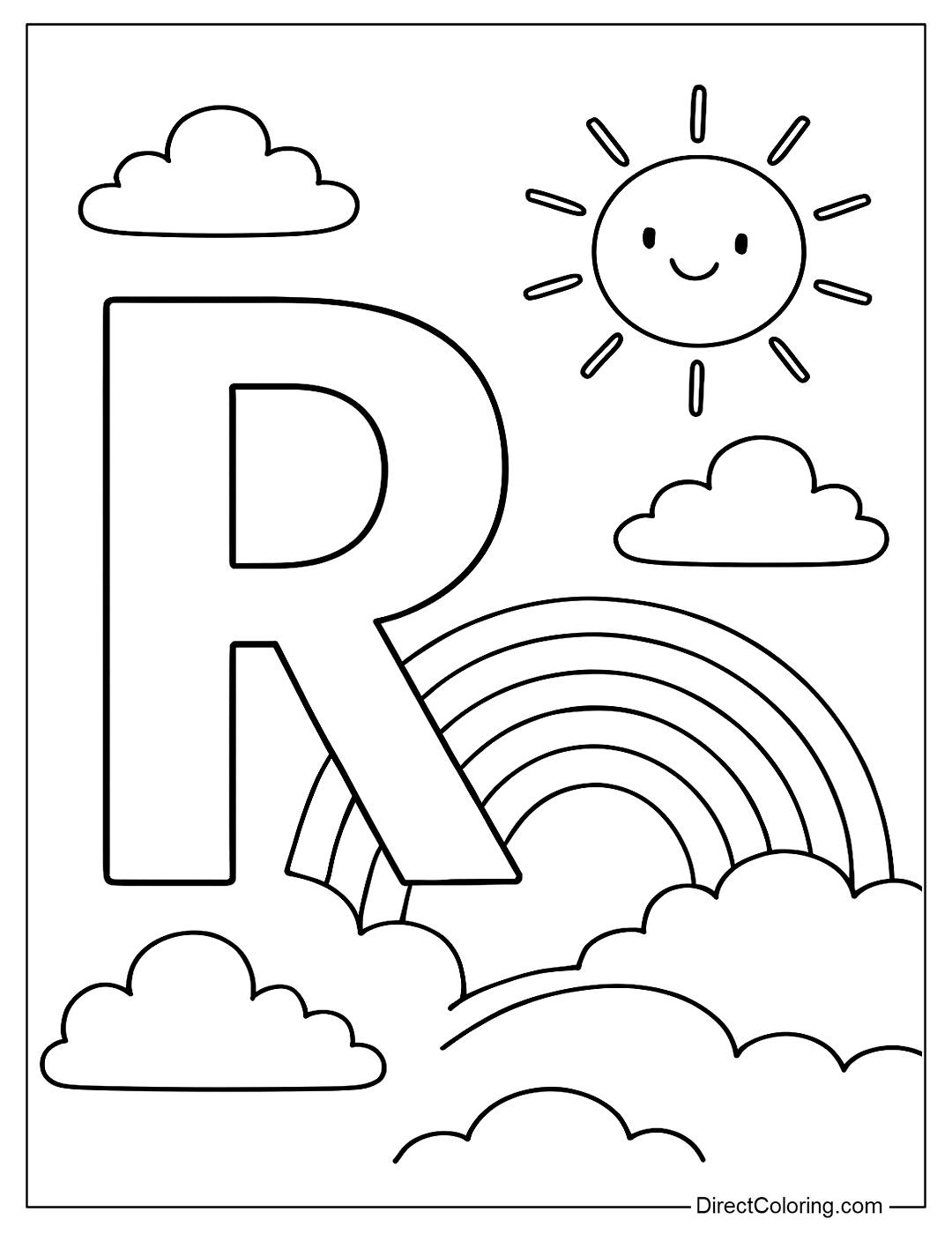 Direct - Free Alphabet Coloring Pages https://www.directcoloring.com ...