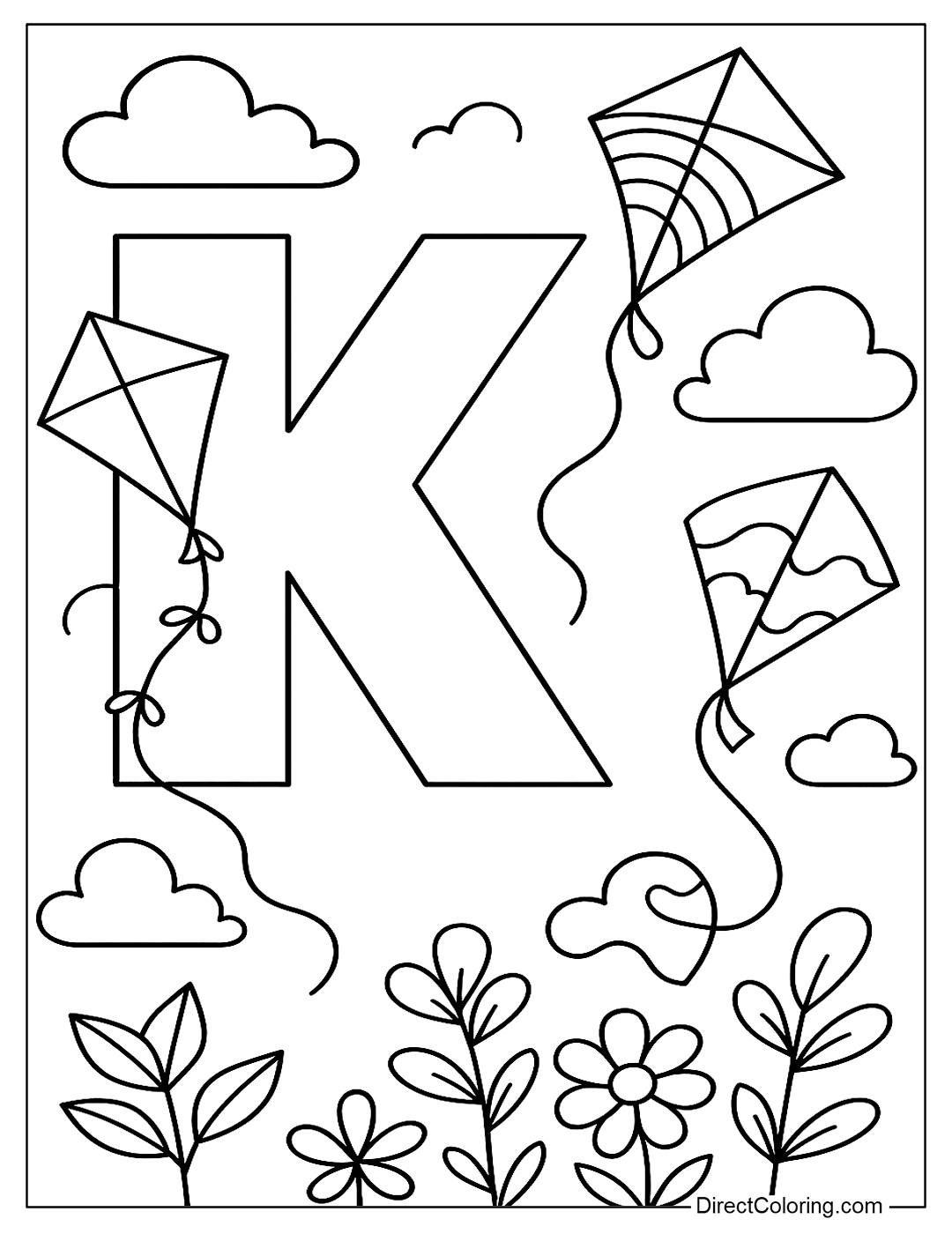 Direct - Free Alphabet Coloring Pages https://www.directcoloring.com ...