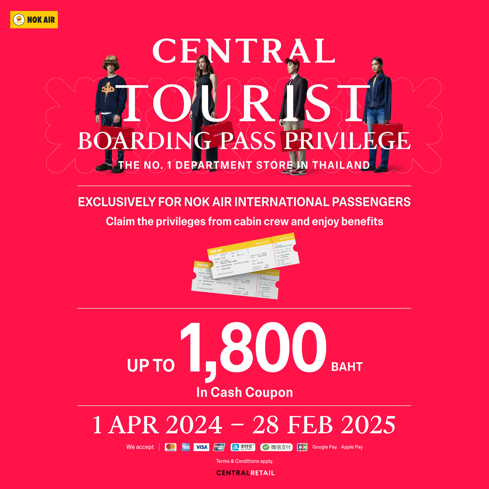 Nok Air - Special for Nok Air Passengers 💛 Reach new...