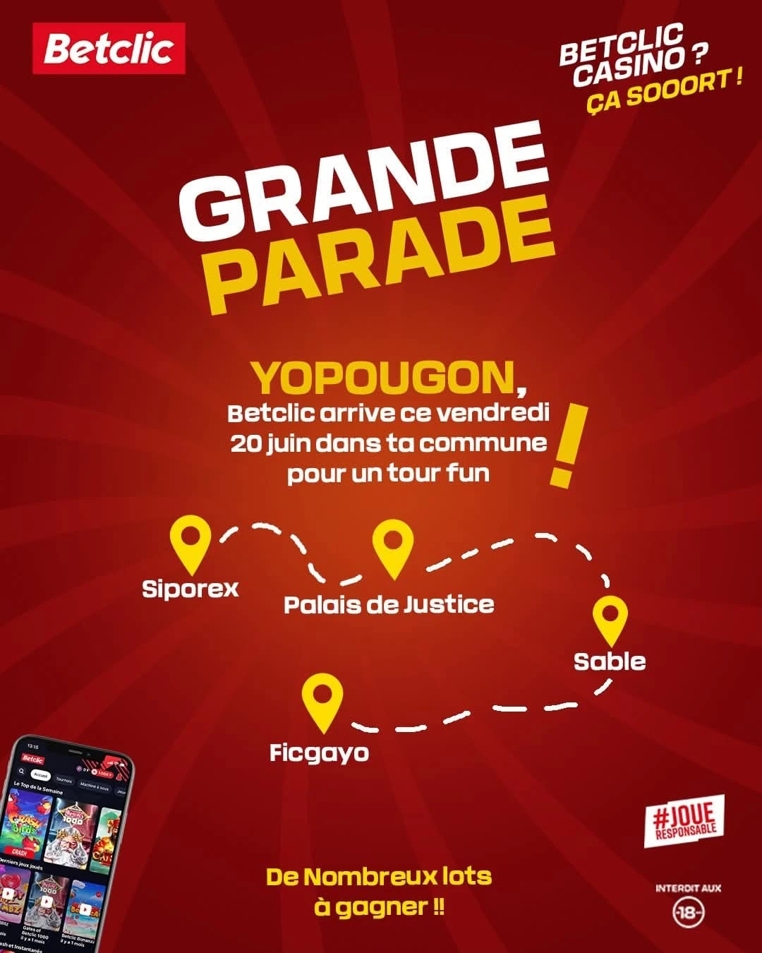 Interfaccia Betclic casino