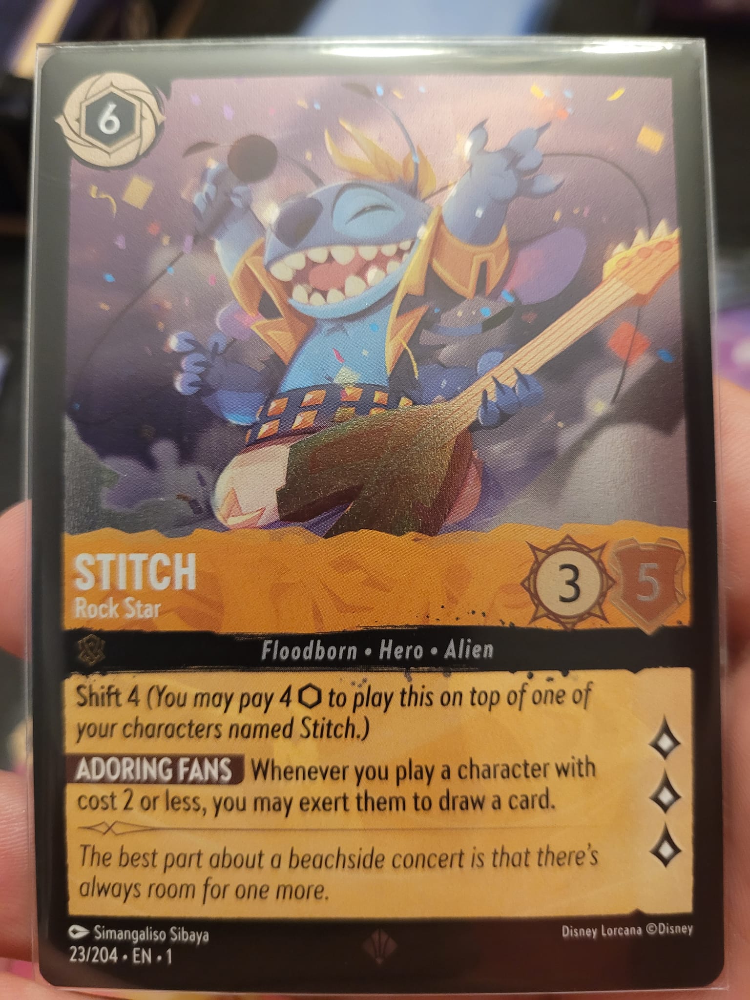 Disney Lorcana D23 Expo Stitch Rock Star #2 PSA 10