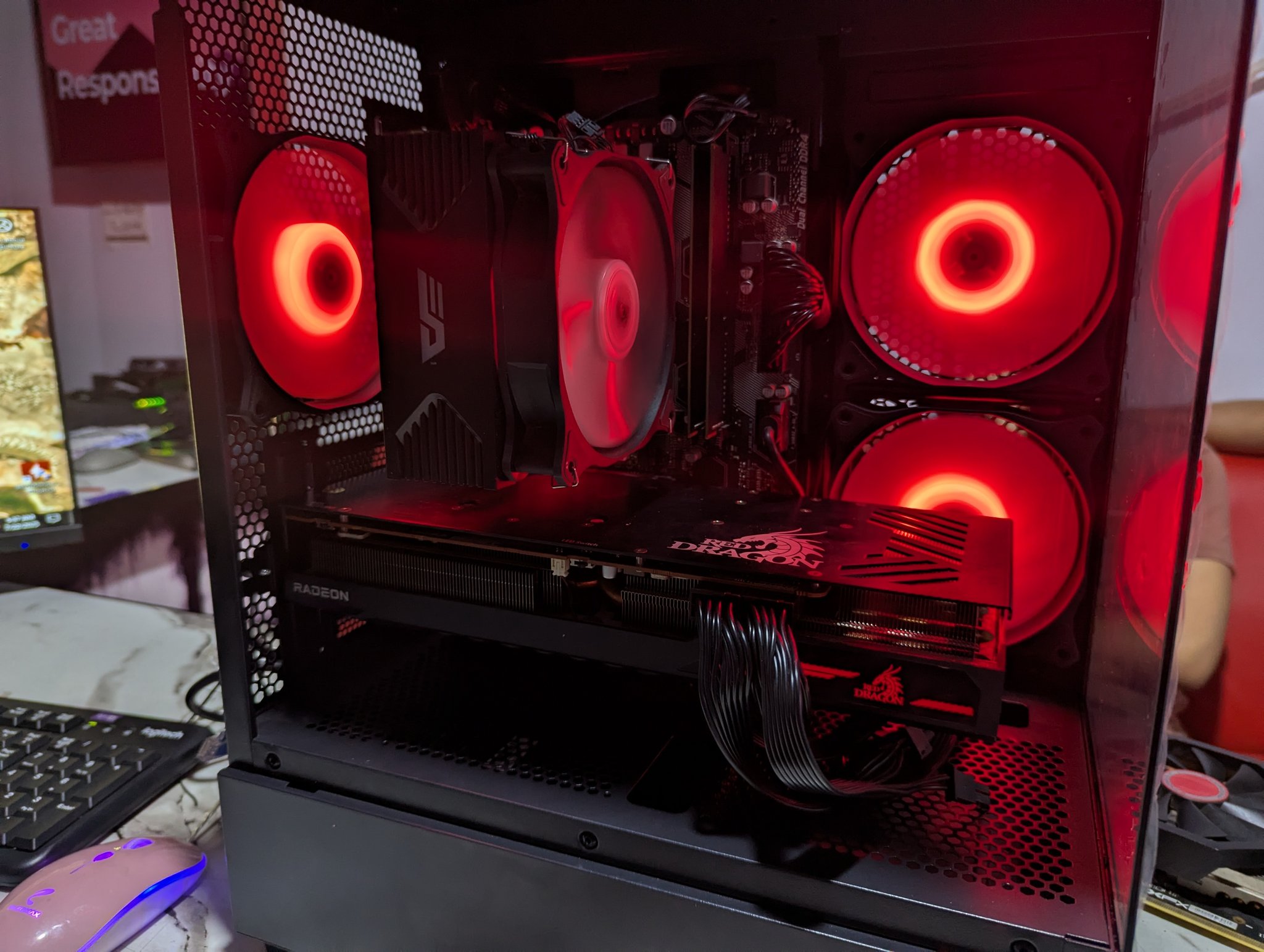 GPU Tech - 🔥 Red Beast Unleashed! 🔥 R5 5600 RX 6800 This... | Facebook