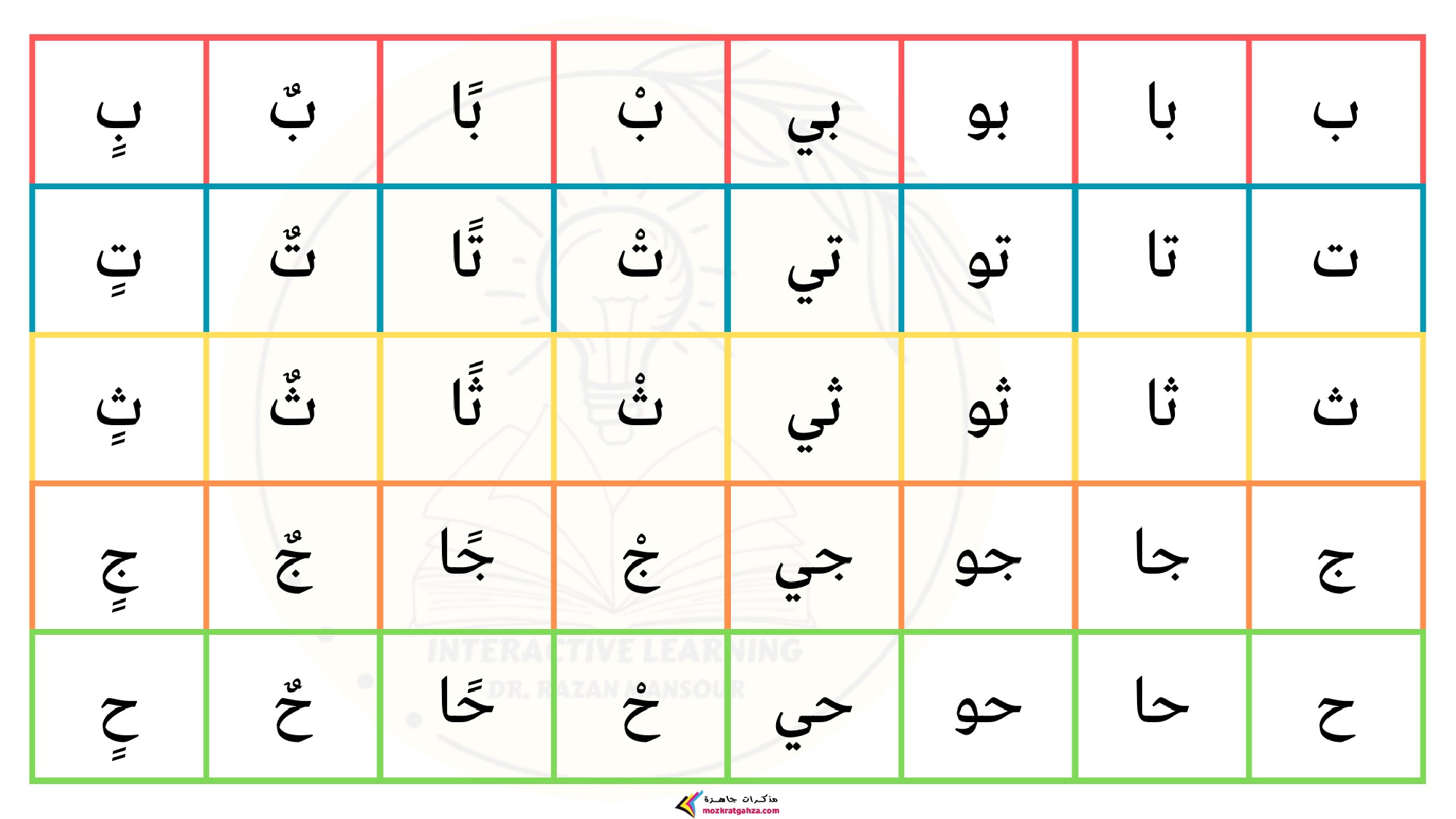 مذكرات جاهزة للطباعة