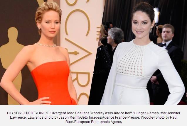 Rappler - Shailene Woodley sent Jennifer Lawrence an e-mail asking for ...