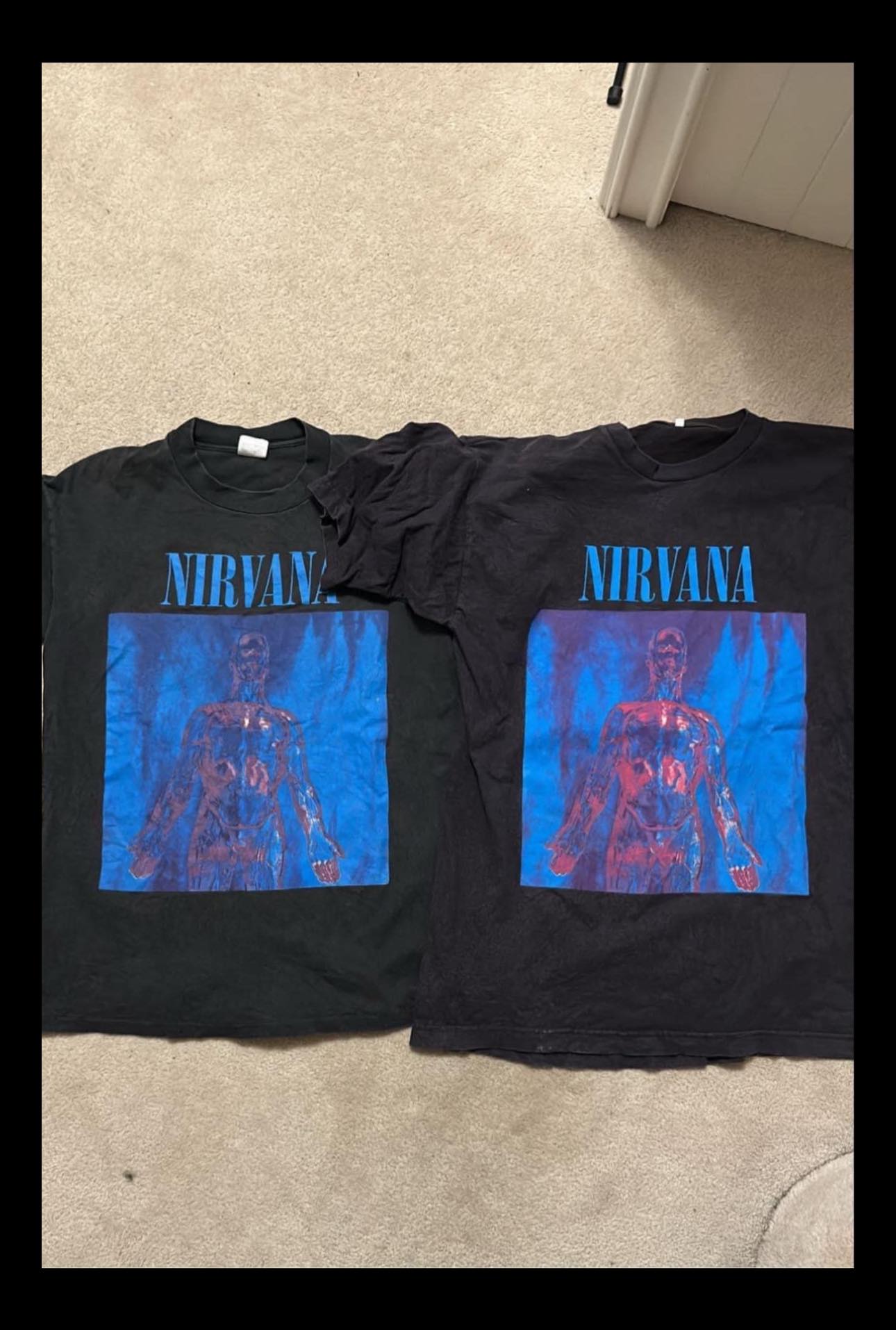 Two classic shirts 90s Nirvana 