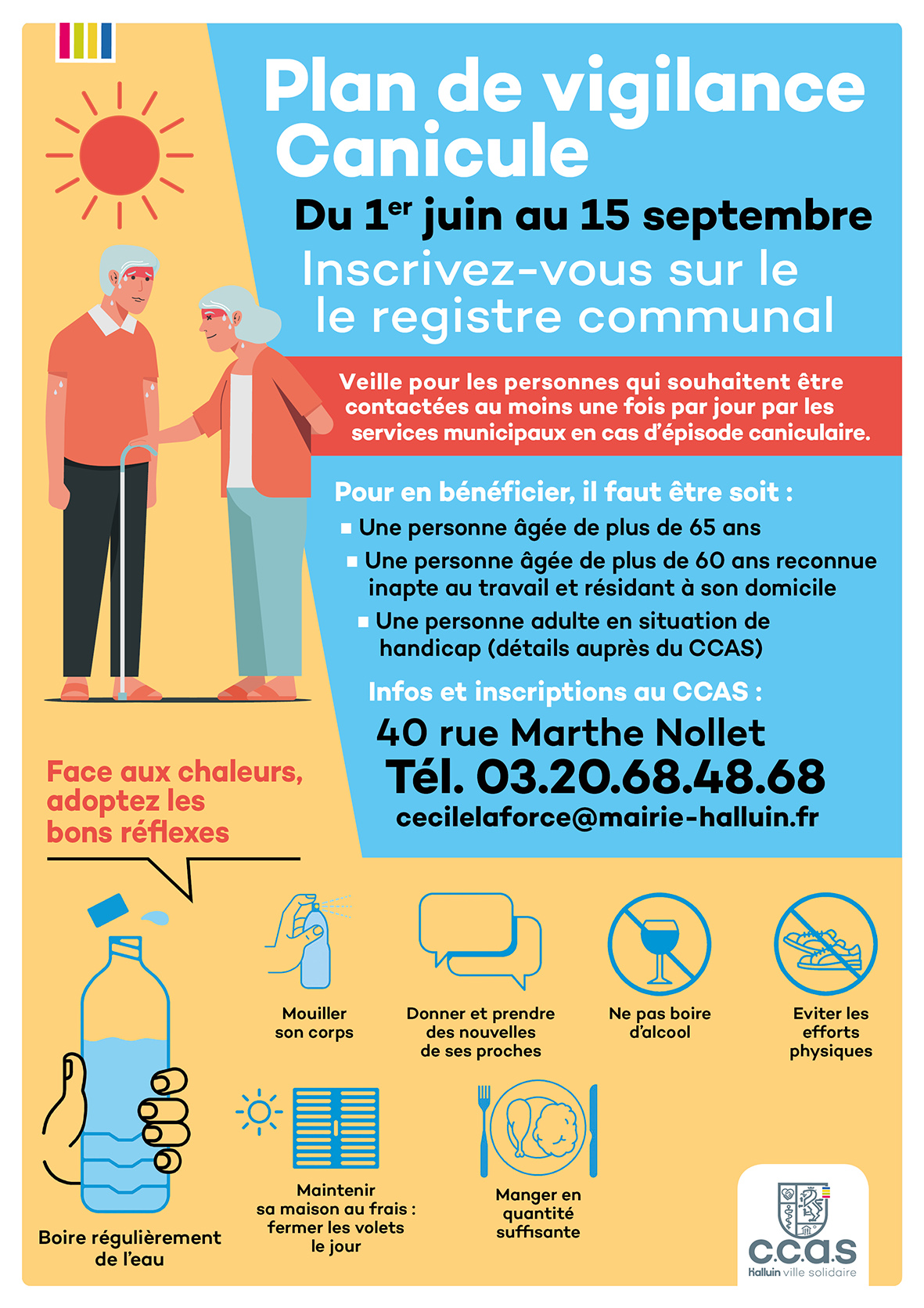 Ville - [Plan de vigilance canicule : soyons solidaires ! 🌞 🌡️] L’été ...
